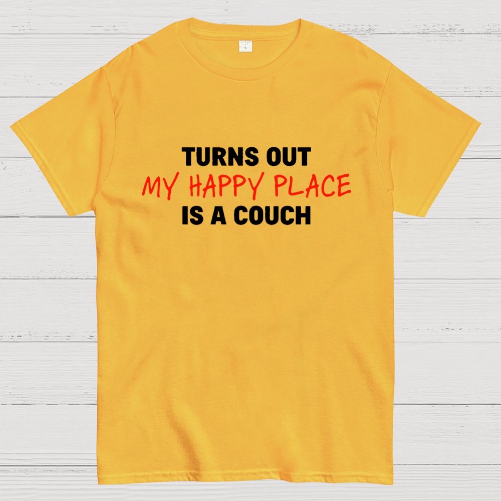 My Happy Place Is A Couch Geek T-Shirt