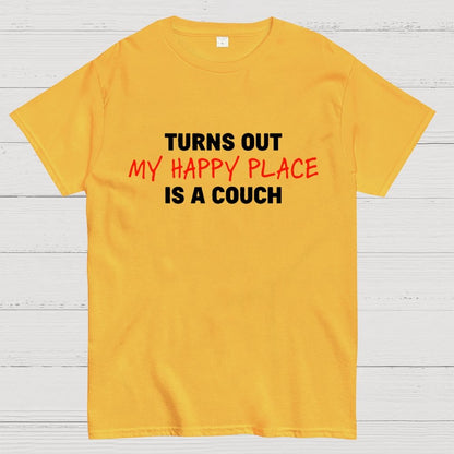 My Happy Place Is A Couch Geek T-Shirt
