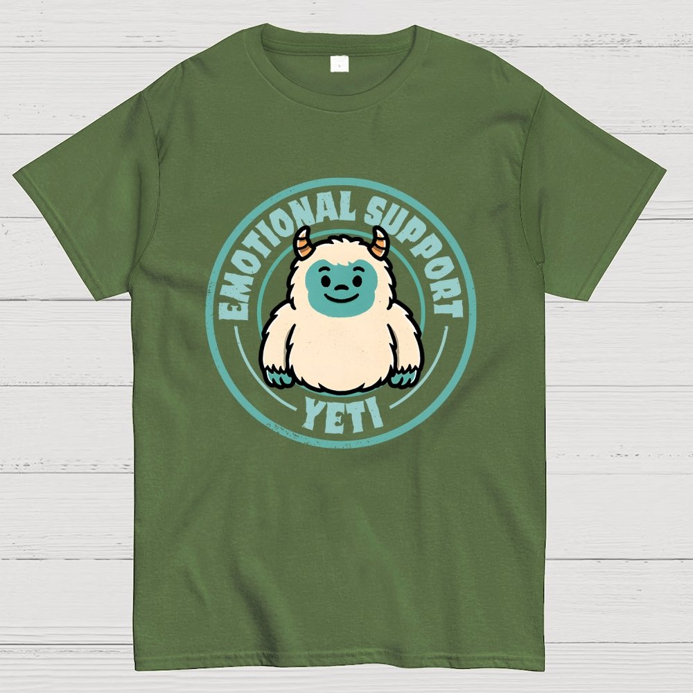 Emotional Support Yeti Geek T-Shirt