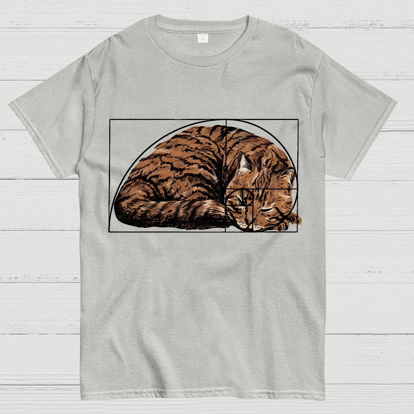 Fibonacci sequence Cat Geek T-Shirt