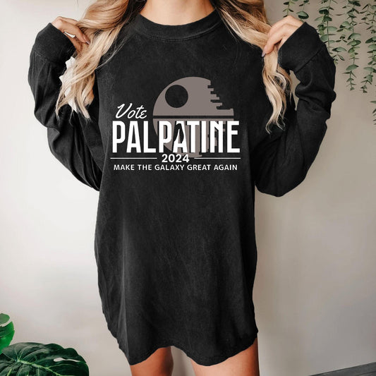 Make The Cosmos Great Again Washed Long Sleeve Tee