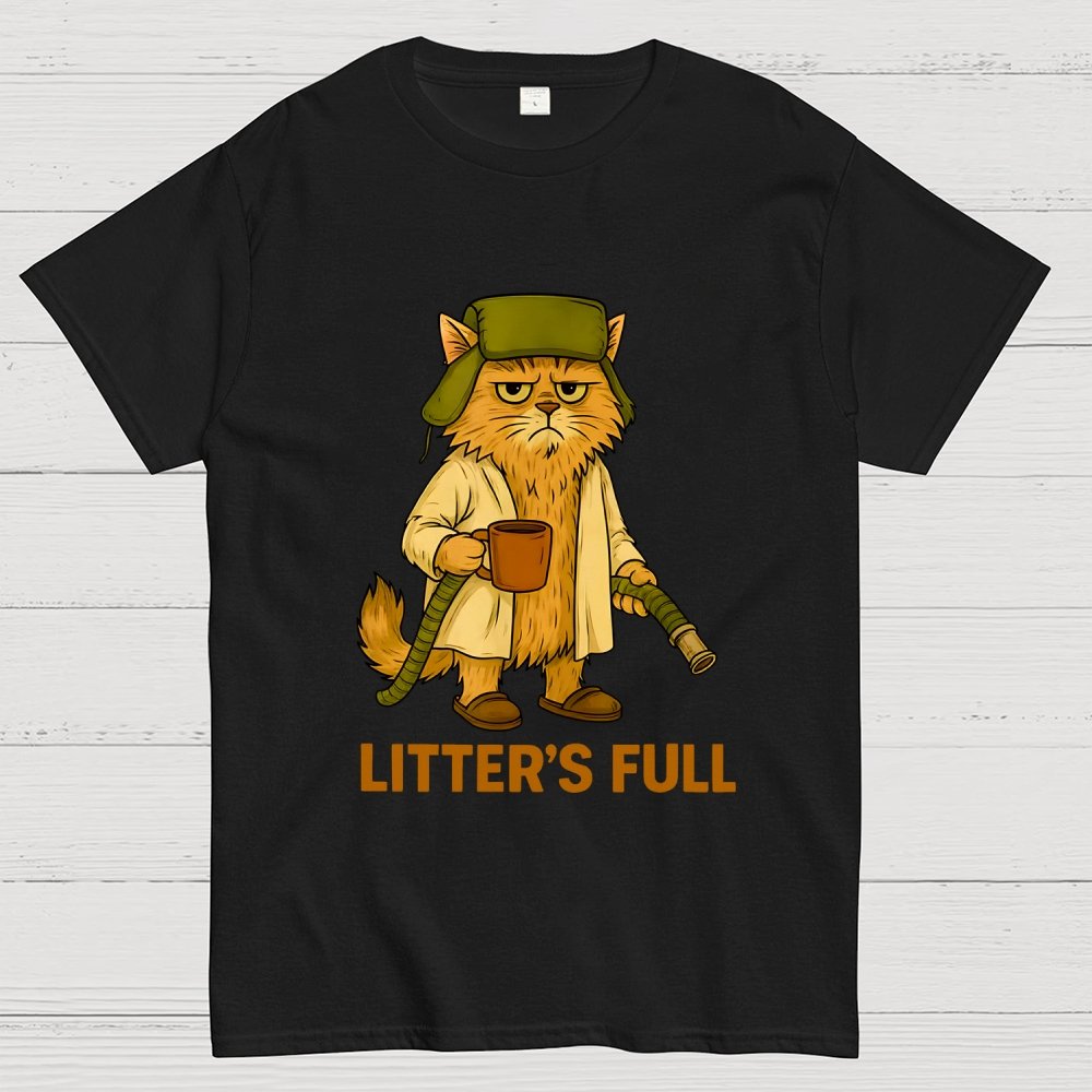 Litter’s Full Cat Geek T-Shirt