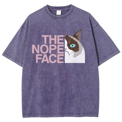 The Nope Face Vintage Distressed T-shirt