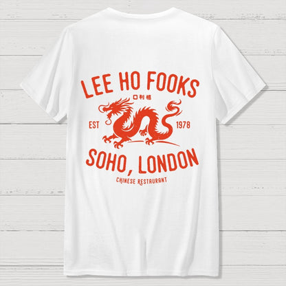 Lee Ho Fooks Vintage Resto Back Printing Geek T-Shirt