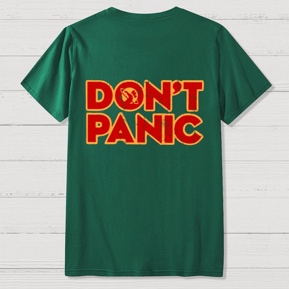 Dont Panic  Back Printing Geek T-Shirt