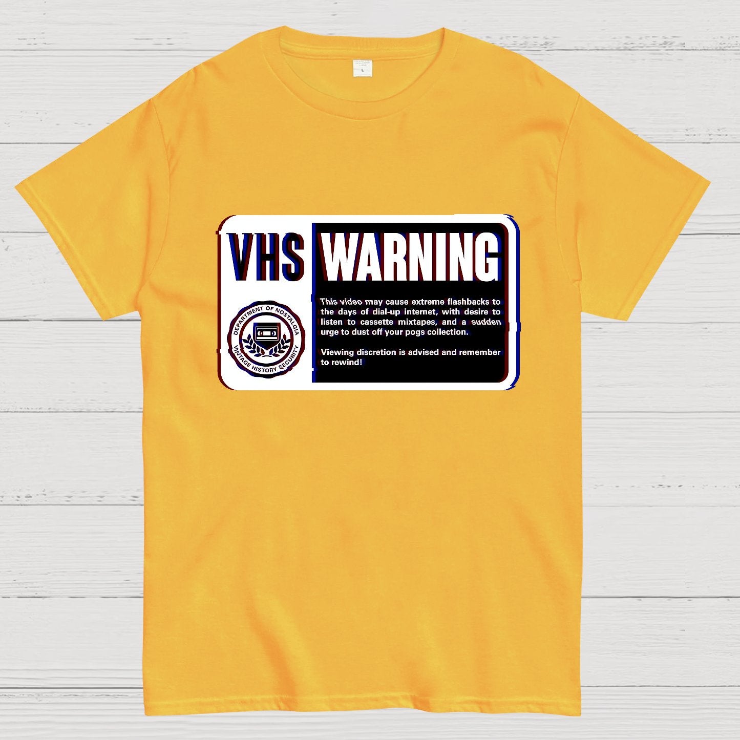 VHS Nostalgia Warning Buy Now Geek T-Shirt