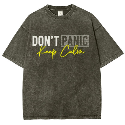 Don't panic keep calm Vintage Distressed T-shirt