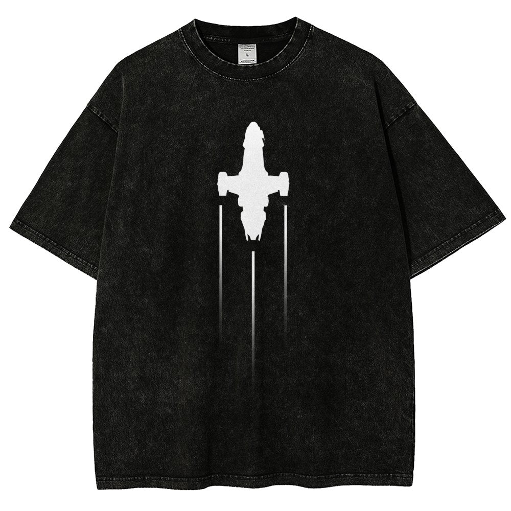 Firefly Starship Silhouette Vintage Distressed T-shirt