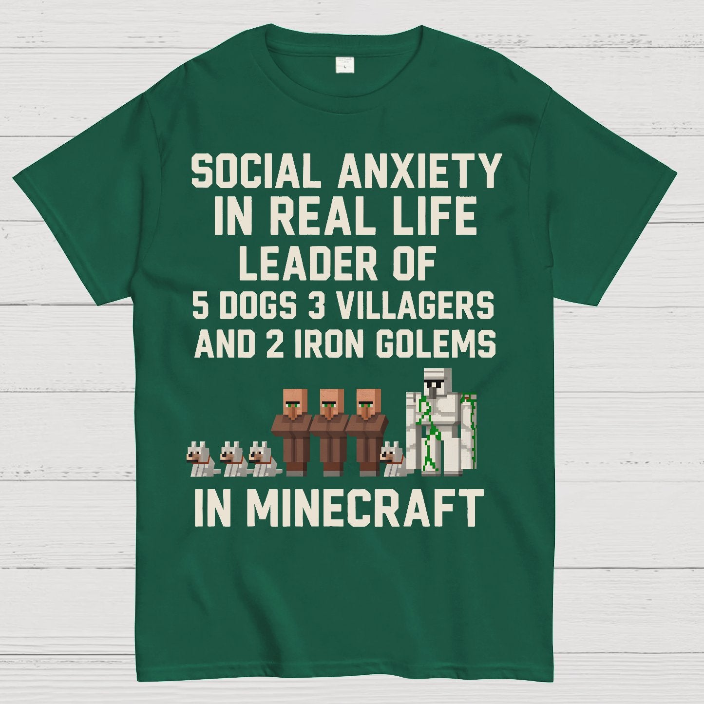 Social Fear In Reality, leader In Game Geek T-Shirt