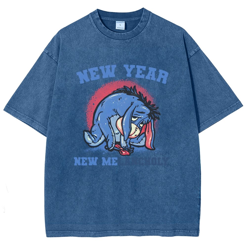 New Year New Melancholy Vintage Distressed T-shirt