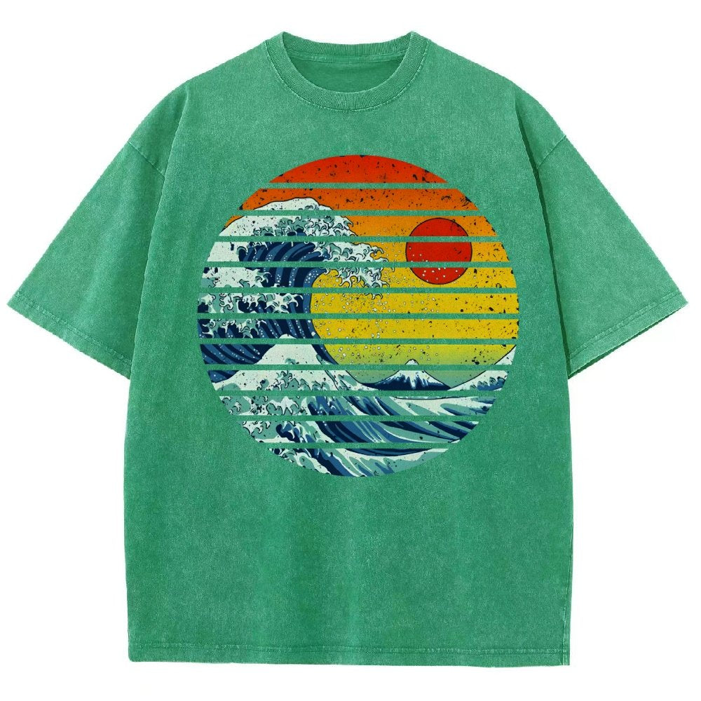 Freak Wave Vintage Distressed T-shirt