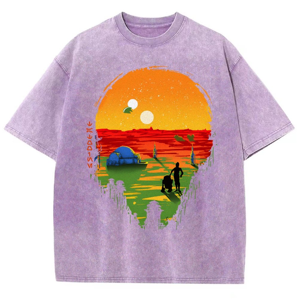 A Mysterious Planet Distant Away II Vintage Distressed T-shirt