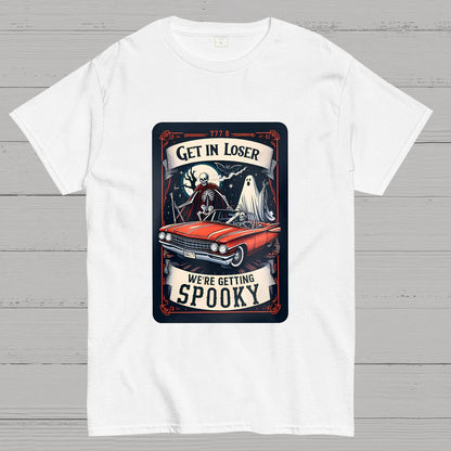 Get In Loser We're Getting Spooky Tarot Card Halloween T-Shirt