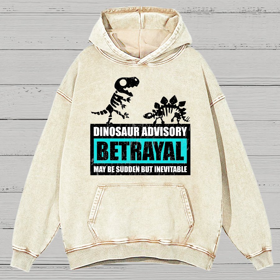 Betrayal Warning Vintage Distressed Hoodie