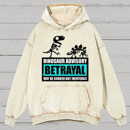 Betrayal Warning Vintage Distressed Hoodie
