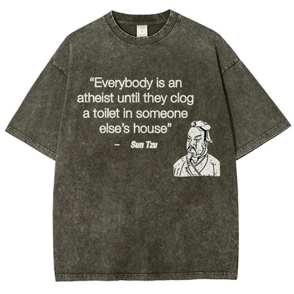 Funny Sun Tzu Saying Vintage Distressed T-shirt