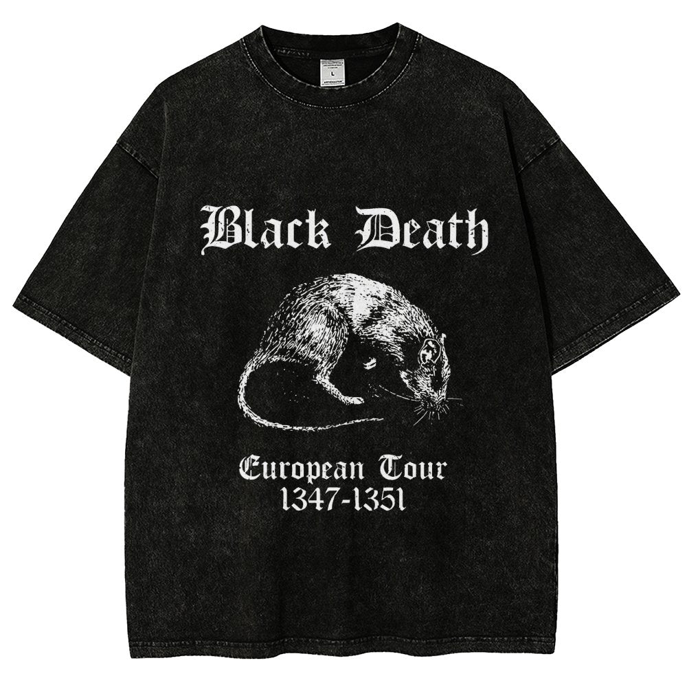 Black Death European Tour Vintage Distressed T-shirt