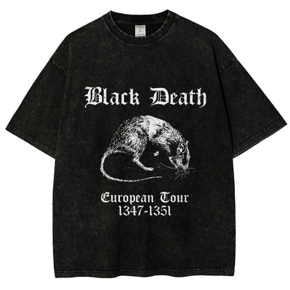 Black Death European Tour Vintage Distressed T-shirt