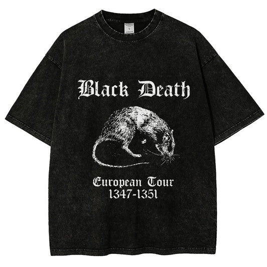 Black Death European Tour Vintage Distressed T-shirt