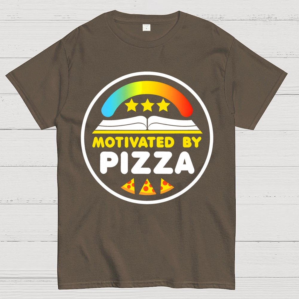 Motivated By Pizza Geek T-Shirt