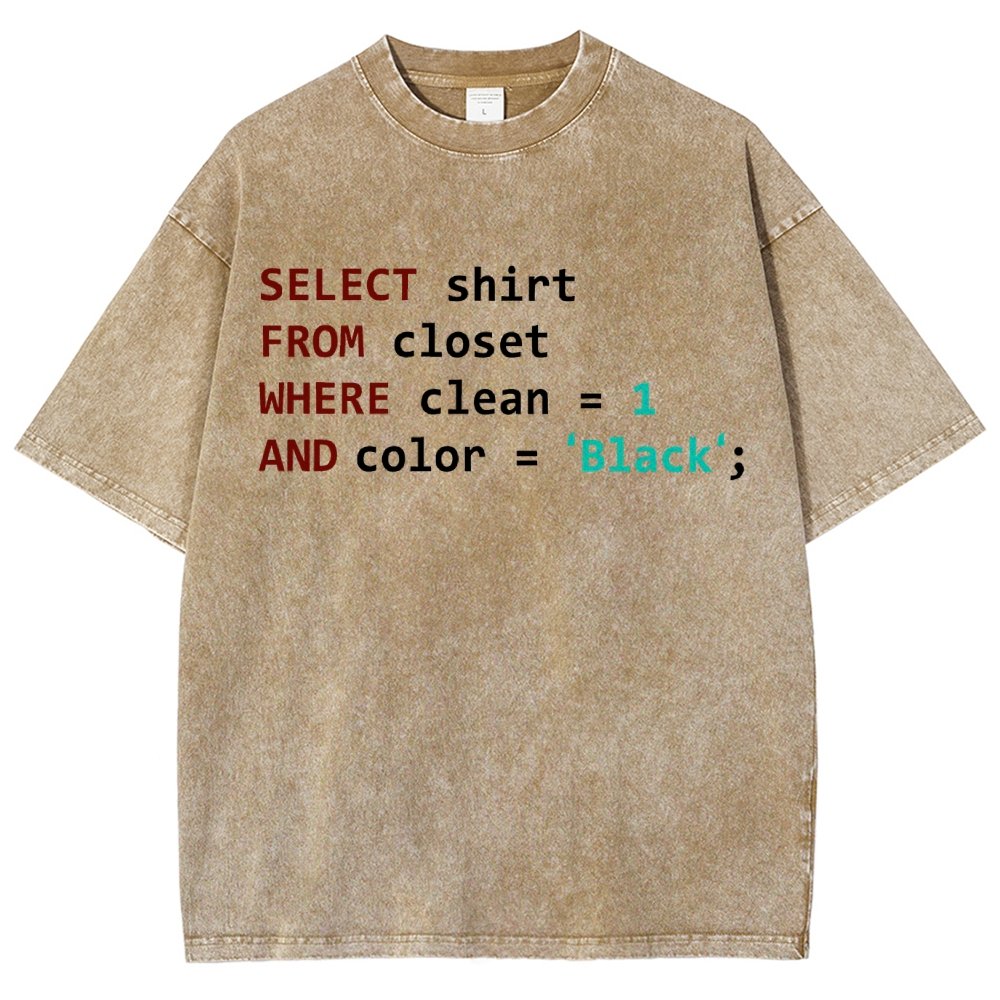 Programmer Database Vintage Distressed T-shirt