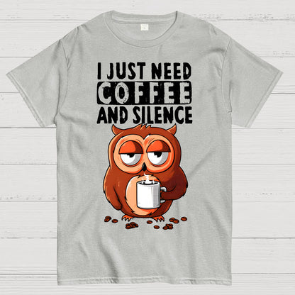 Coffee And Silence Geek T-Shirt