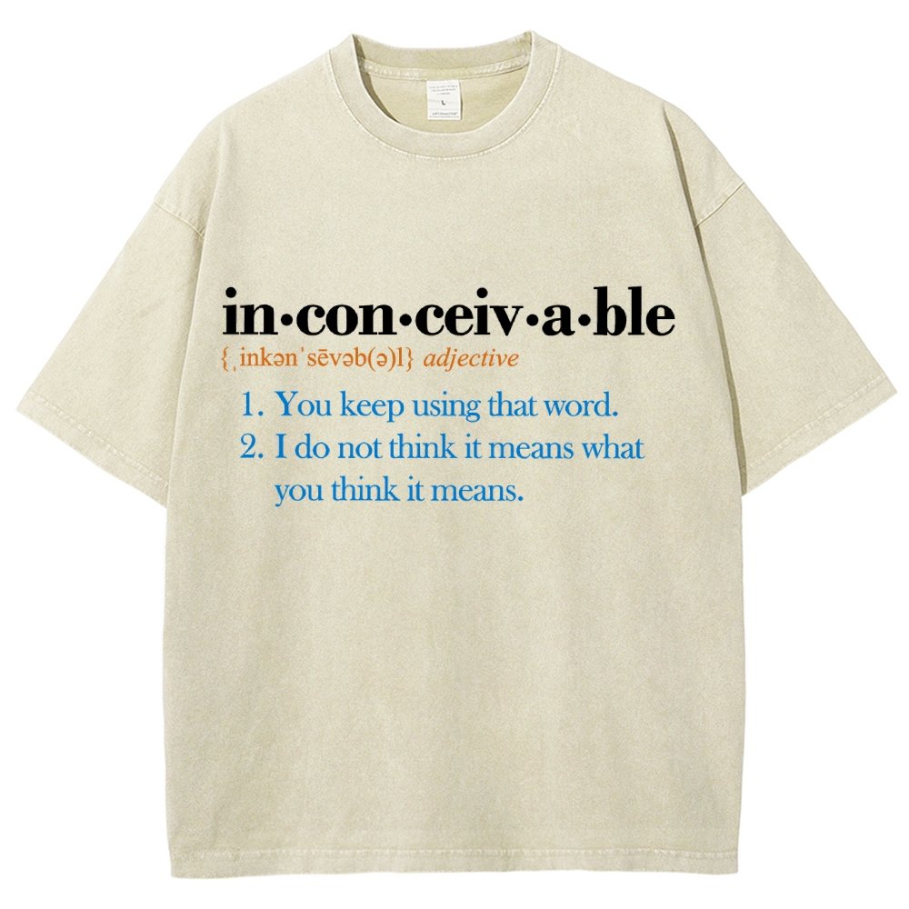 In-con-ceiv-a-ble Vintage Distressed T-shirt