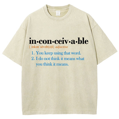 In-con-ceiv-a-ble Vintage Distressed T-shirt