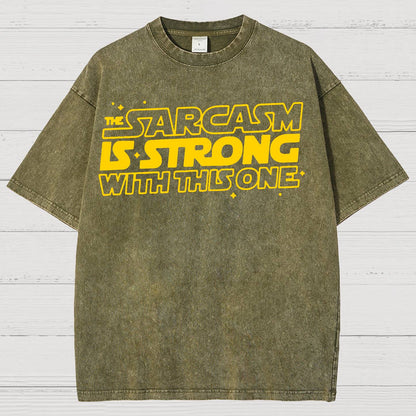 Strong Sarcasm Vintage Distressed T-shirt