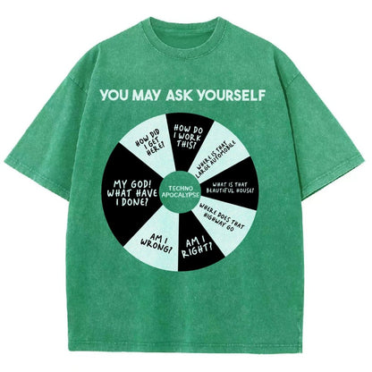 You May Ask Yourself Vintage Distressed T-shirt