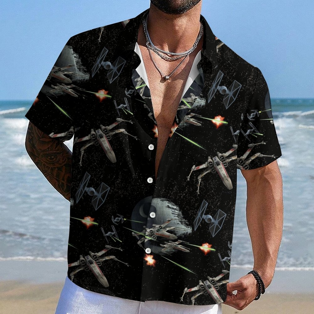 Tie The Fighter Geek Hawaiian Shirt