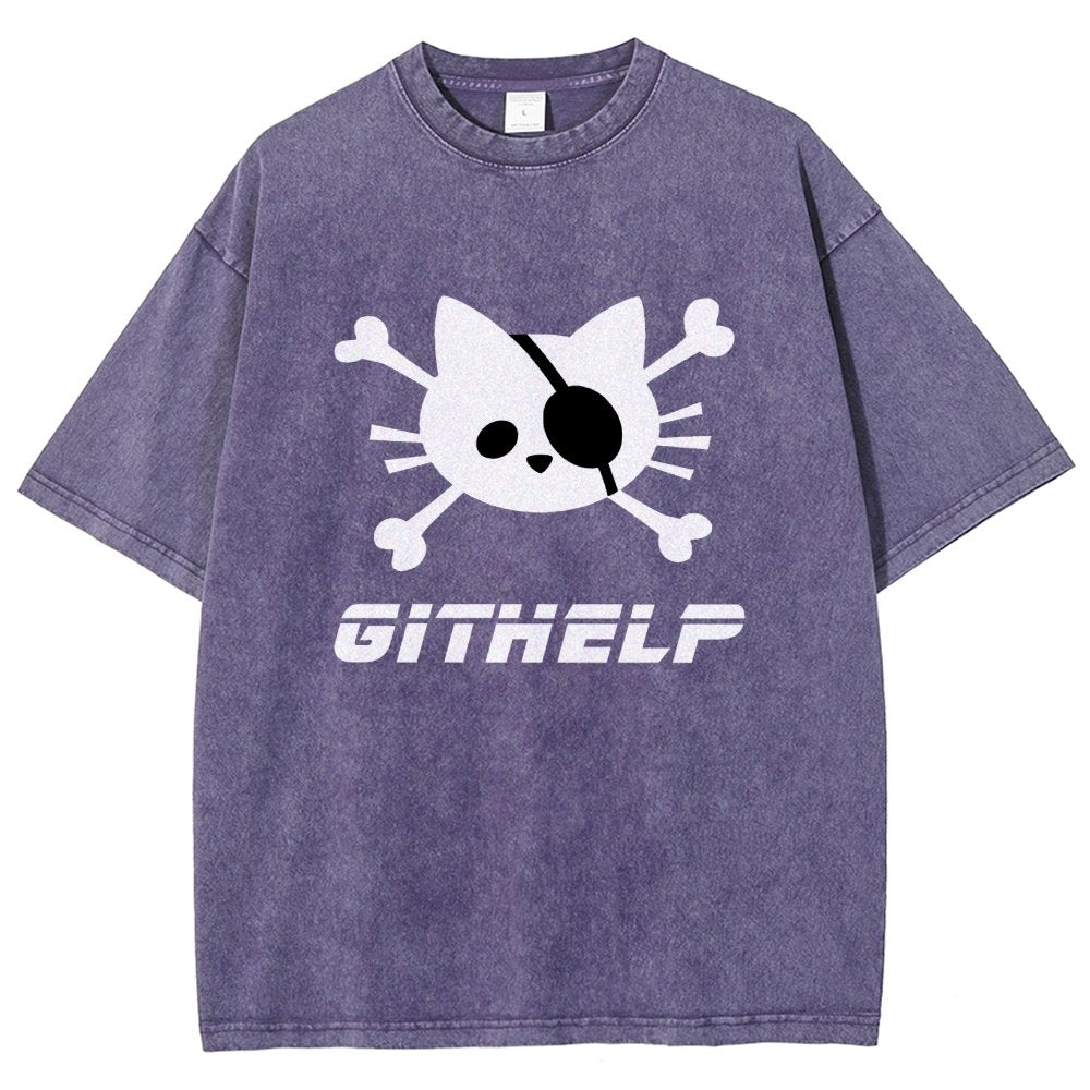 GitHelp Vintage Distressed T-shirt