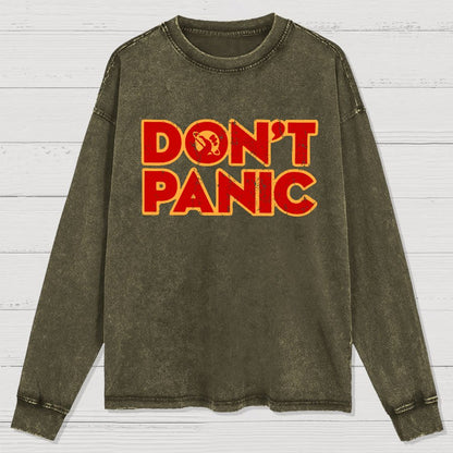 Dont Panic Washed Long Sleeve Tee