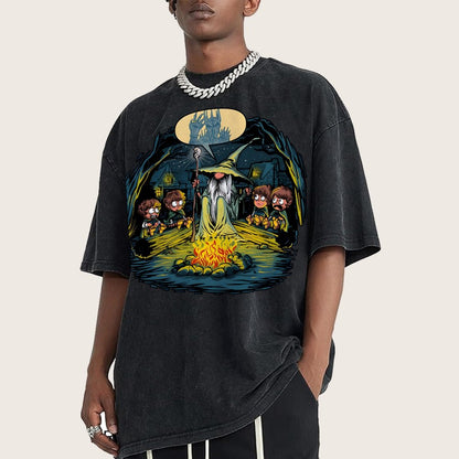 Beware of the Dark One Vintage Distressed T-shirt