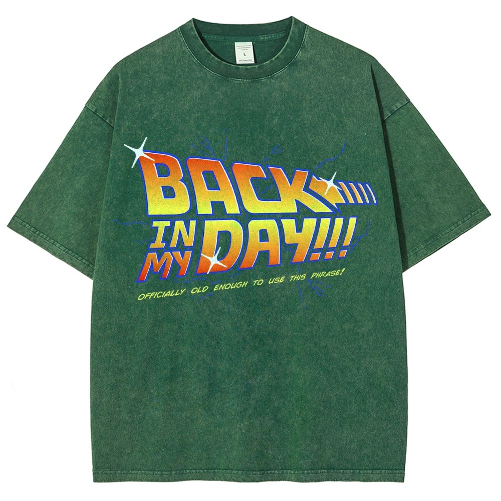 Back in my day! Vintage Distressed T-shirt