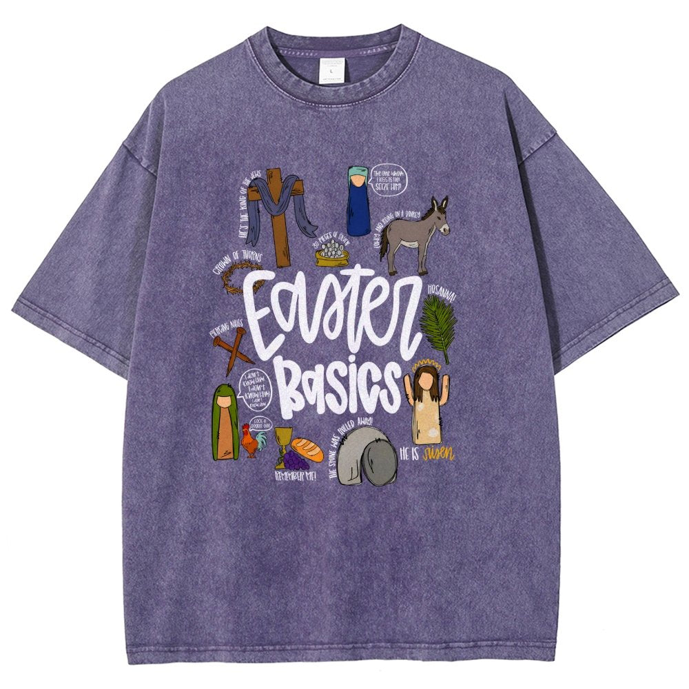 Easter Basics Vintage Distressed T-shirt