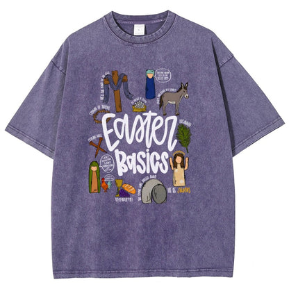 Easter Basics Vintage Distressed T-shirt