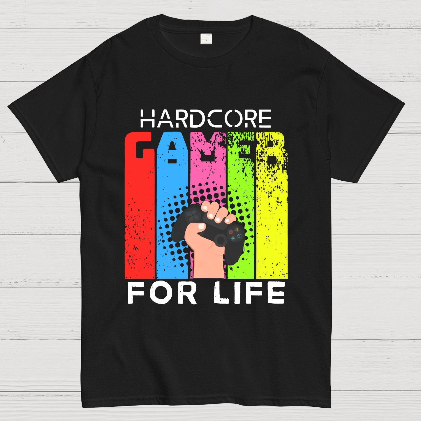 Hardcore Gamer for Life Geeky T-Shirt