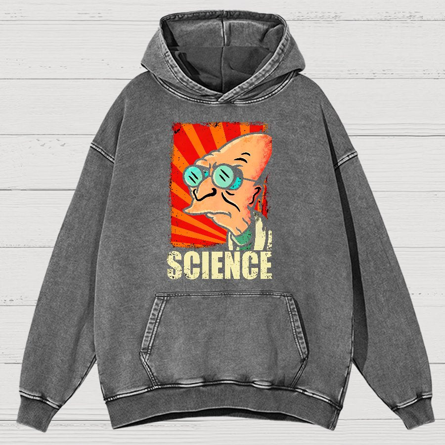 Science Vintage Distressed Hoodie