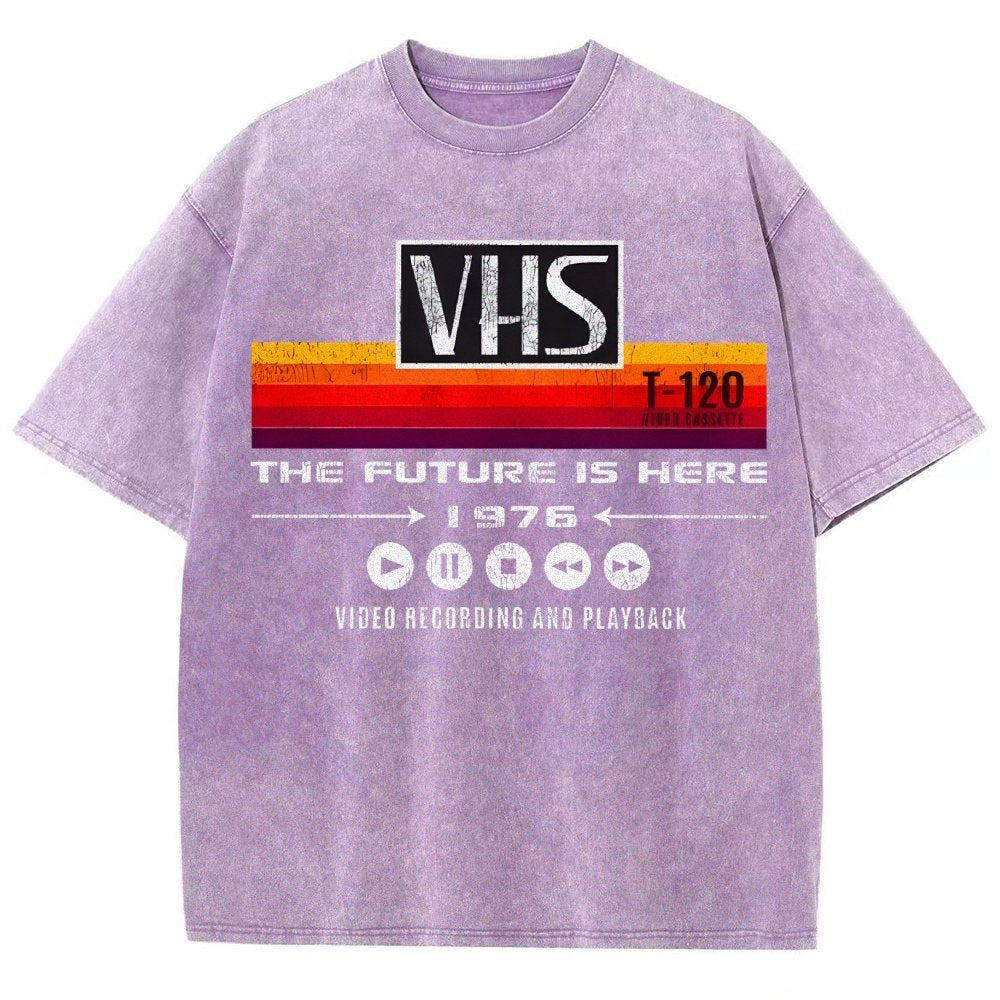VHS- The Future Is Here Vintage Distressed T-shirt