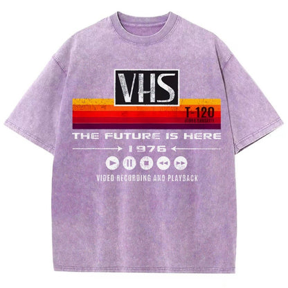 VHS- The Future Is Here Vintage Distressed T-shirt