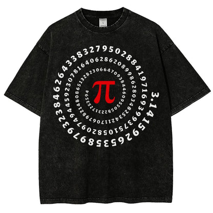 Pi Science Number Sequence Vintage Distressed T-shirt