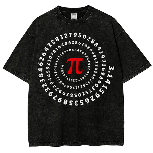 Pi Science Number Sequence Vintage Distressed T-shirt