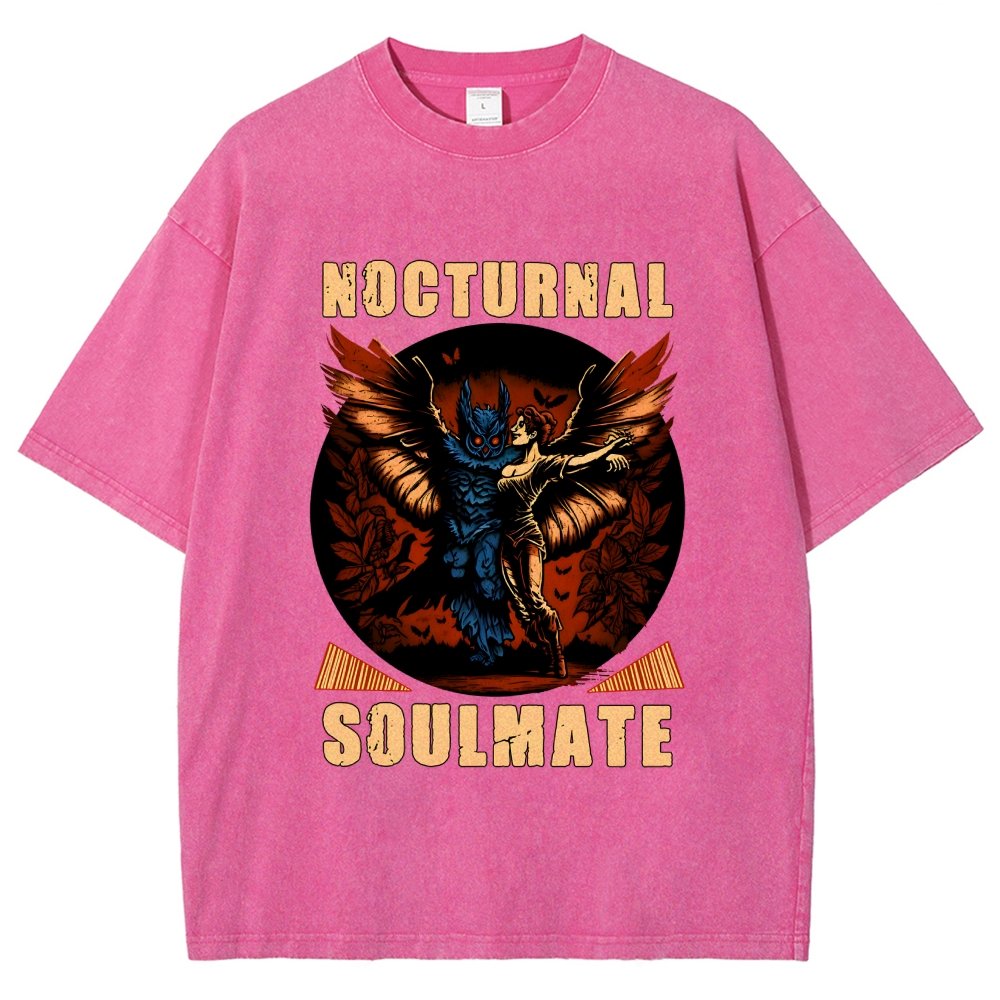 Mothman nocturnal soulmate Vintage Distressed T-shirt