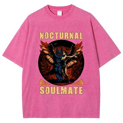 Mothman nocturnal soulmate Vintage Distressed T-shirt