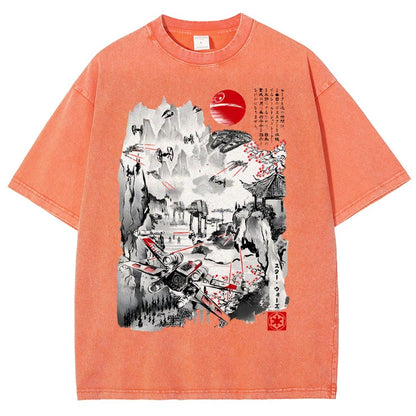 Last Battle of the Cosmic Conflict Vintage Distressed T-shirt