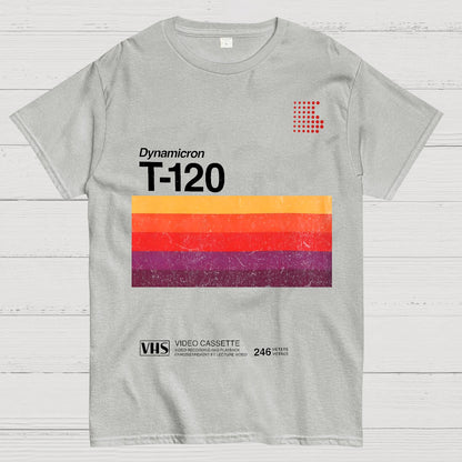 VHS T-120 Vintage Video Tape Retro Graphic Geek T-Shirt
