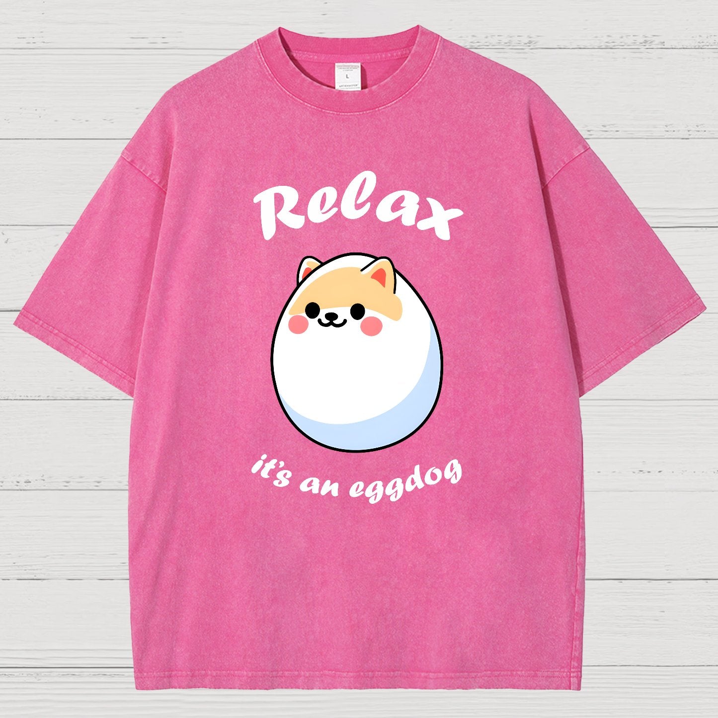 Relax it's an Eggdog Vintage Distressed T-shirt