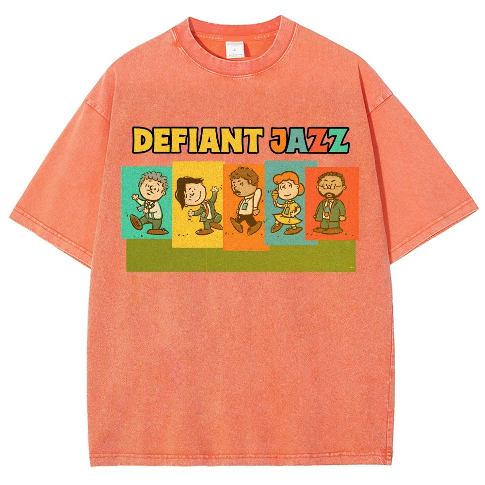 Defiant Jazz Vintage Distressed T-shirt