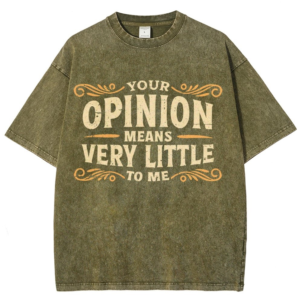 Your Opinion Means Very Little Vintage Distressed T-shirt